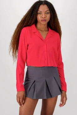 Camisa Lisa Manga Larga