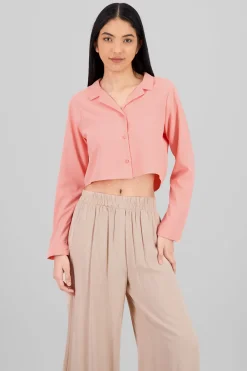 Camisa Lisa Manga Larga