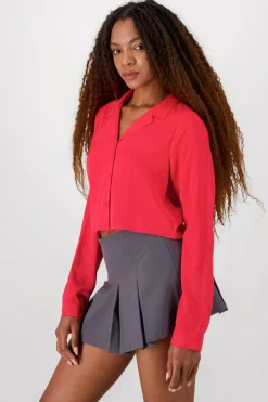 Camisa Lisa Manga Larga