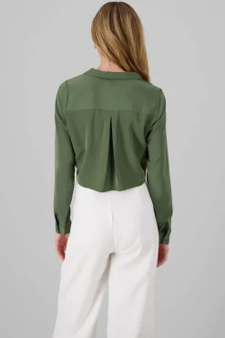 Camisa Lisa Manga Larga