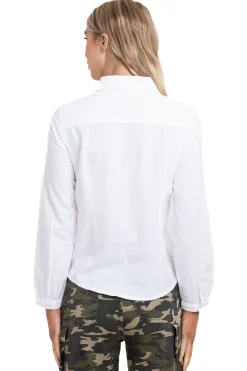 Camisa lisa manga larga