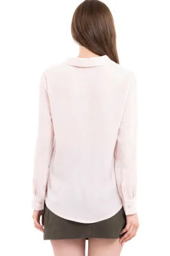 Camisa lisa manga larga