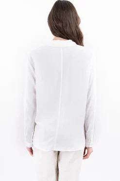 Camisa lisa manga larga