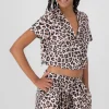 Camisa manga corta animal print