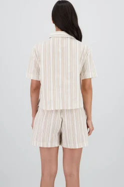 Camisa manga corta detalle moños