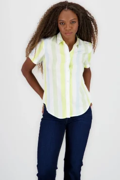 Camisa Manga Corta Rayada