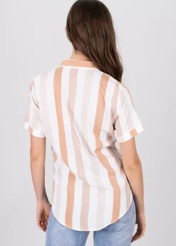 Camisa Manga Corta Rayada