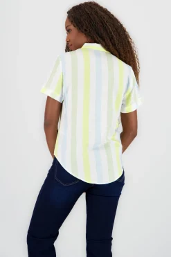 Camisa Manga Corta Rayada