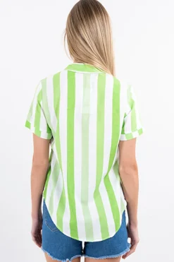 Camisa Manga Corta Rayada