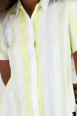 Camisa Manga Corta Rayada