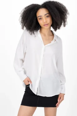 Camisa manga larga detalle bordado Hypsters