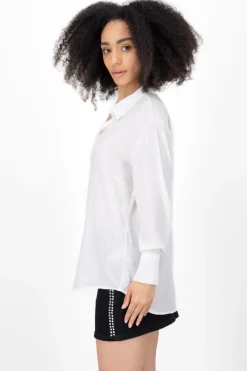 Camisa manga larga detalle bordado Hypsters