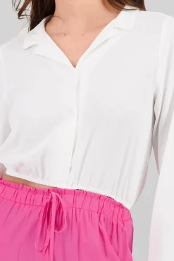 Camisa manga larga detella resorte