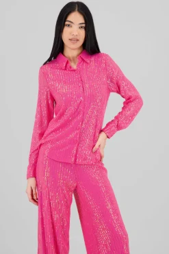 Camisa manga larga lentejuelas