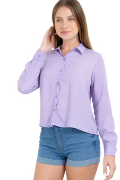 Camisa manga larga lisa