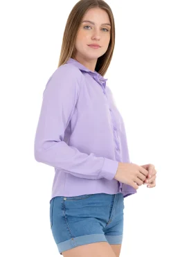 Camisa manga larga lisa