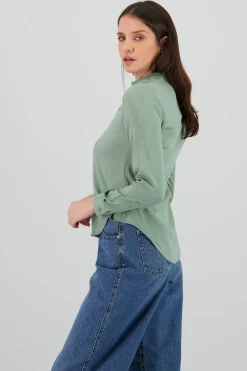 Camisa Manga Larga Lisa