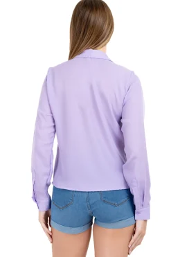 Camisa manga larga lisa