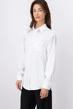 Camisa Manga Larga Pedrería