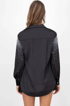 Camisa Manga Larga Pedrería