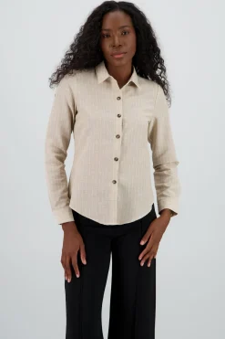 Camisa manga larga rayas detalle botones