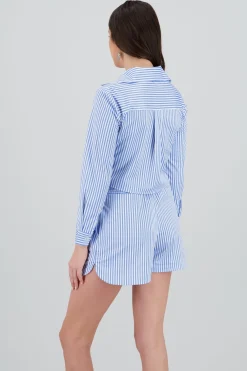 Camisa manga larga rayas detalle doble bolsa