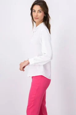 Camisa monocolor satinada