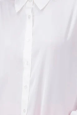 Camisa monocolor satinada