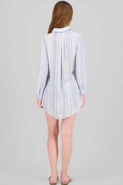 Camisa over manga larga rayas