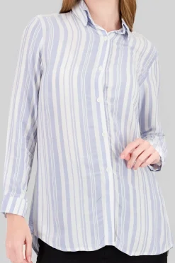 Camisa over manga larga rayas