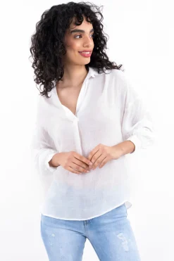 Camisa oversize cuello v