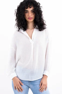 Camisa oversize cuello v