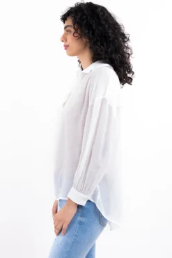 Camisa oversize cuello v