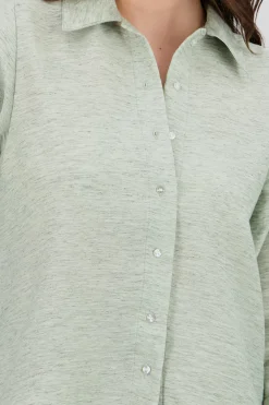 Camisa oversize fluida manga larga ligera