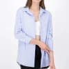 Camisa oversize rayas bicolor