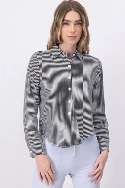 Camisa Rayas Asimétrica