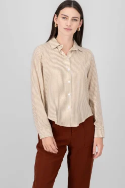 Camisa Rayas Asimétrica