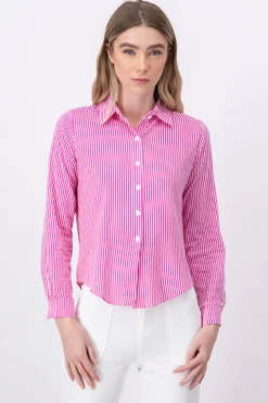 Camisa Rayas Asimétrica