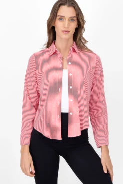 Camisa Rayas Asimétrica