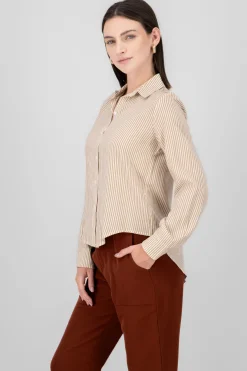 Camisa Rayas Asimétrica