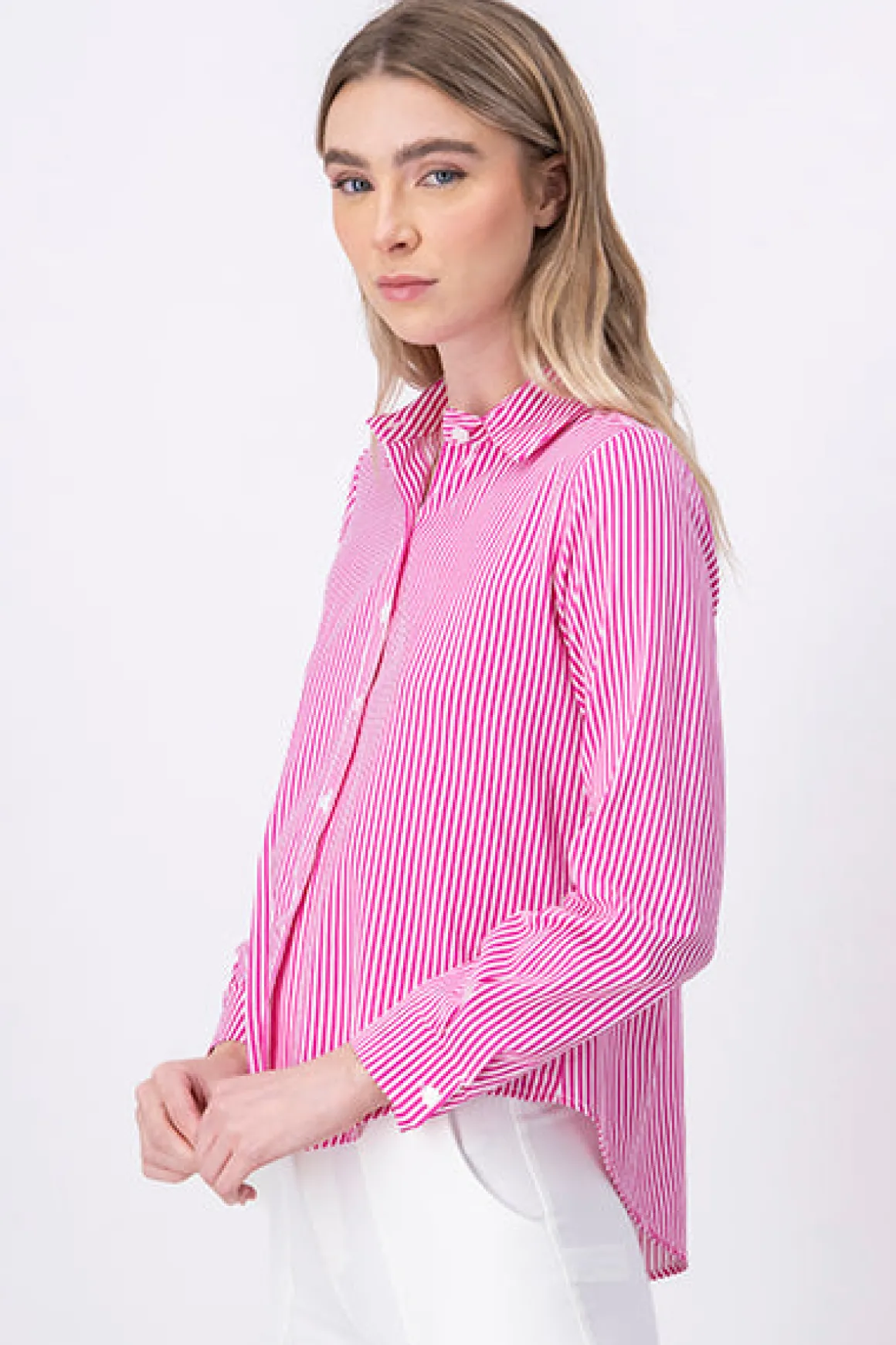 Camisa Rayas Asimétrica