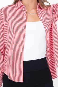 Camisa Rayas Asimétrica