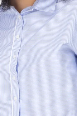 Camisa rayas contraste puños