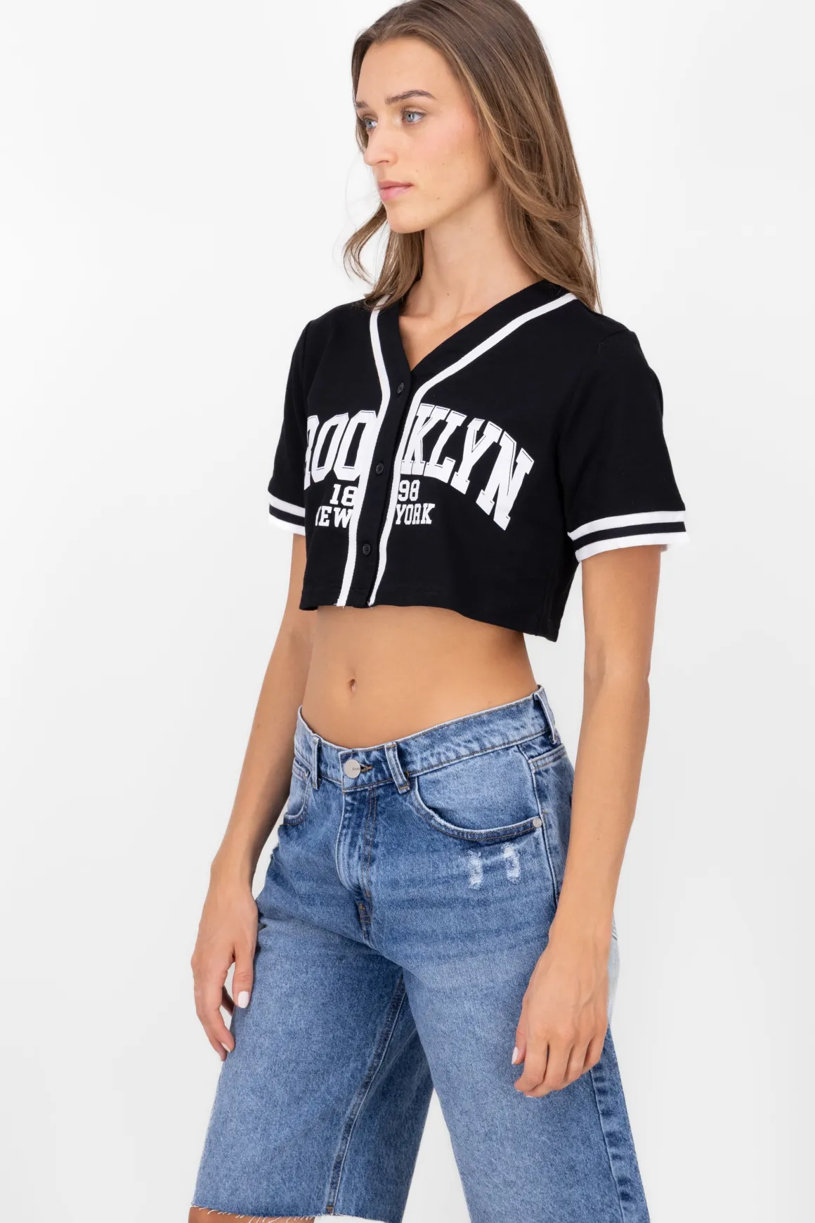 Camisa Tipo Baseball Brooklyn