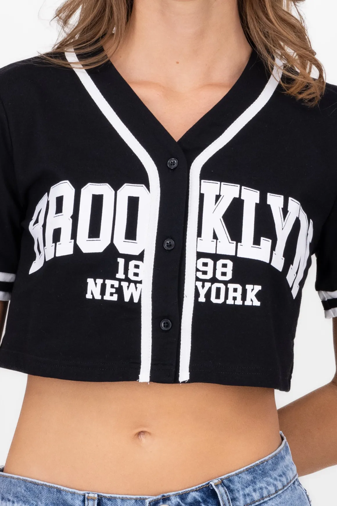 Camisa Tipo Baseball Brooklyn