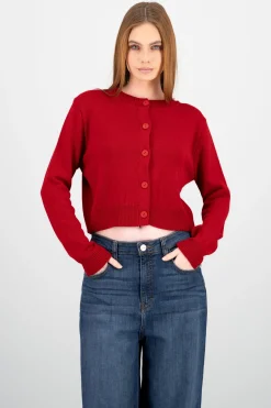 Cardigan botones liso