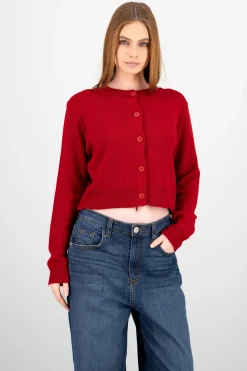 Cardigan botones liso