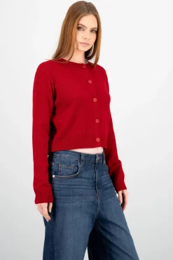 Cardigan botones liso