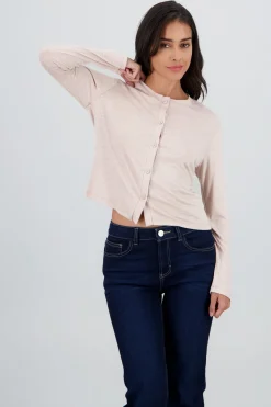 Cardigan ligero detalle botones manga larga