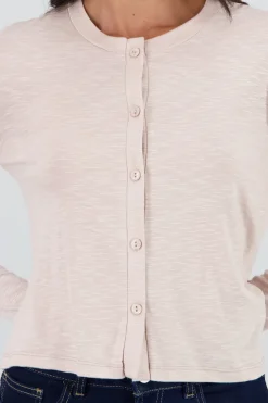 Cardigan ligero detalle botones manga larga